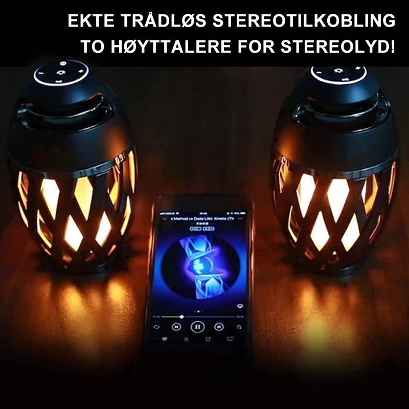 Bluetooth-høyttaler med Flammeeffekt