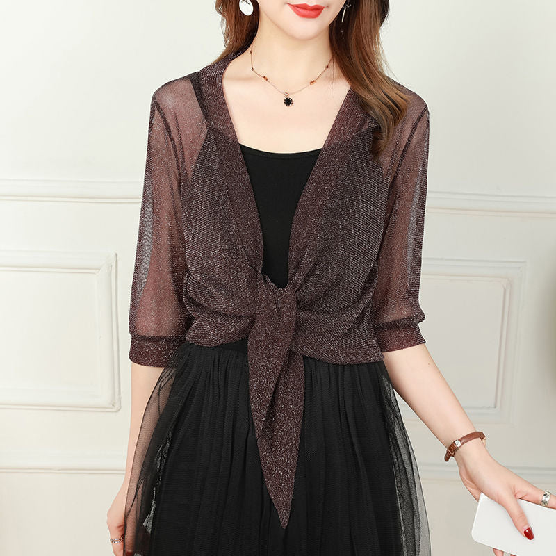 Pearl Ice Silk Sunblock Thin Cape