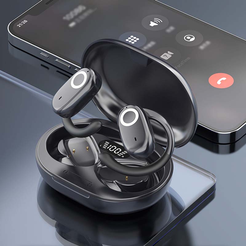 Trådløs Ørehengende Bluetooth Hodetelefon