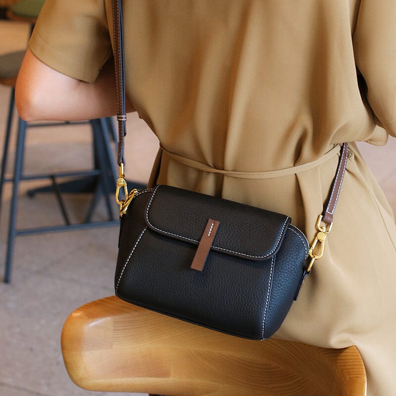 Lett luksus mykt skinn Crossbody-veske