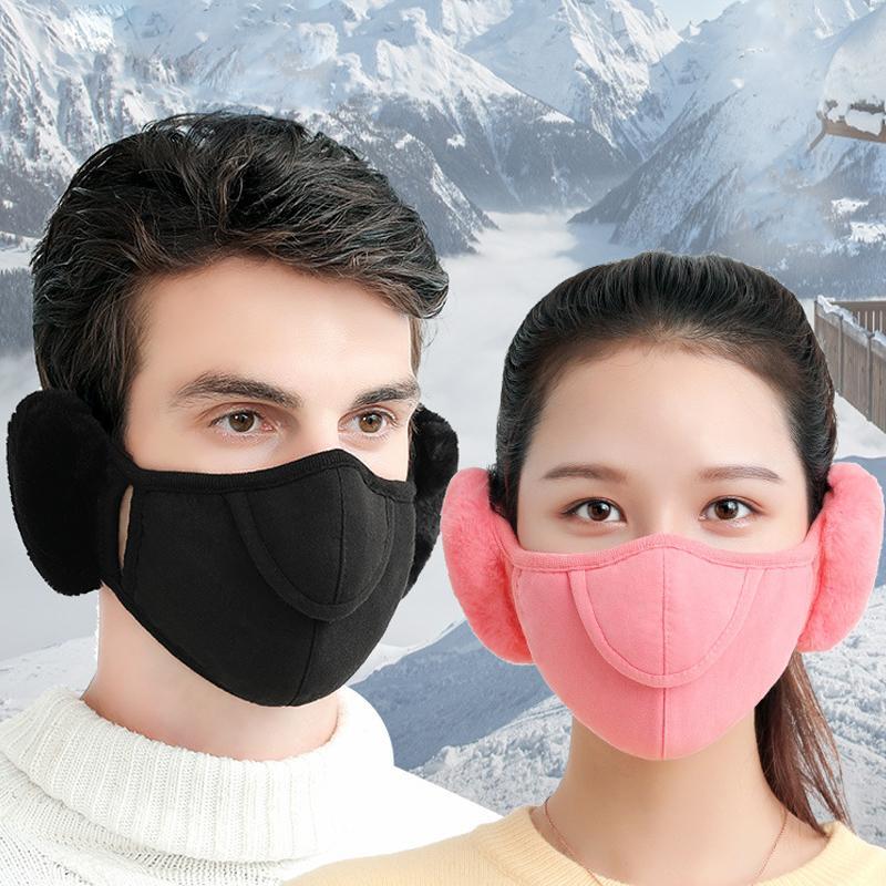 Vintervarmende maske med ørevarmere