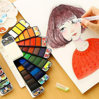 Solid Gouache Pigment Palette - la kreativiteten tale!