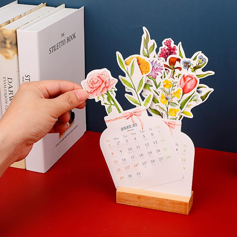 Bloomy Flowers skrivebordskalender