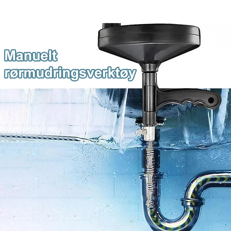 Manuelt mudder verktøy for rør