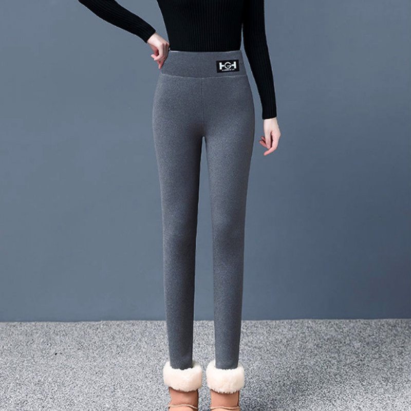 Kvinners varme fleece-fôrede leggings