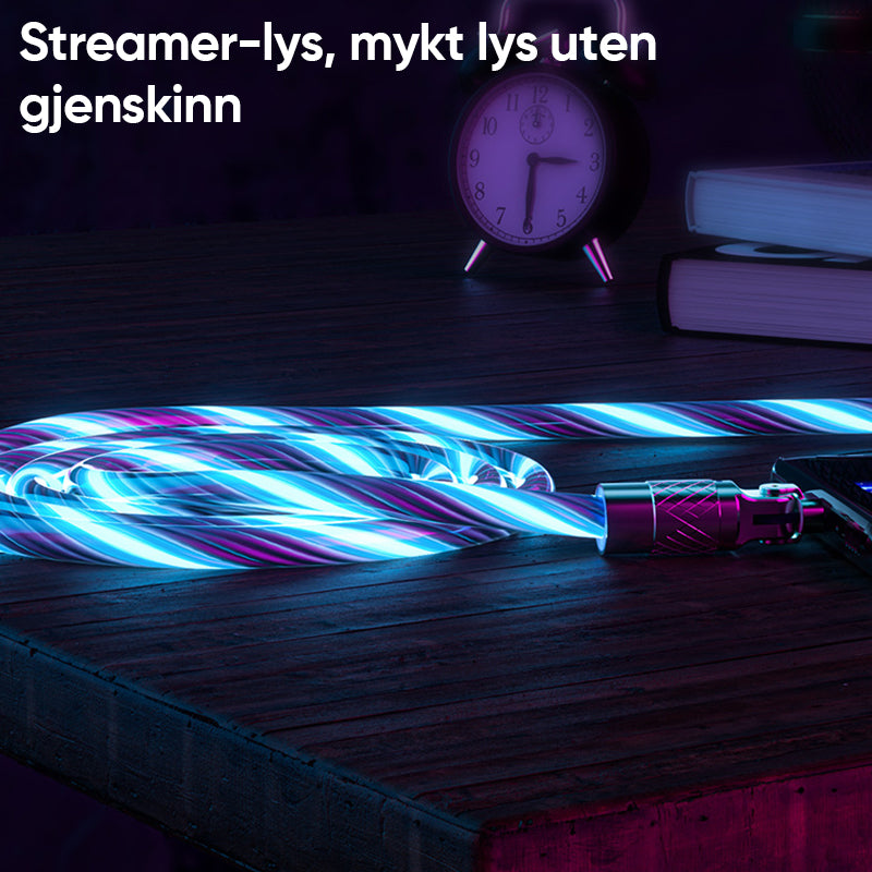 Streamer-datakabel med roterbart hode