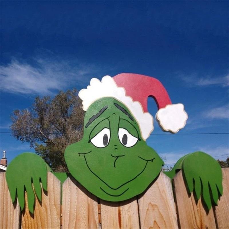 Gjerdedekorasjon med Juletema