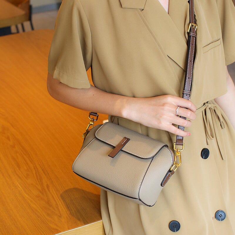 Lett luksus mykt skinn Crossbody-veske