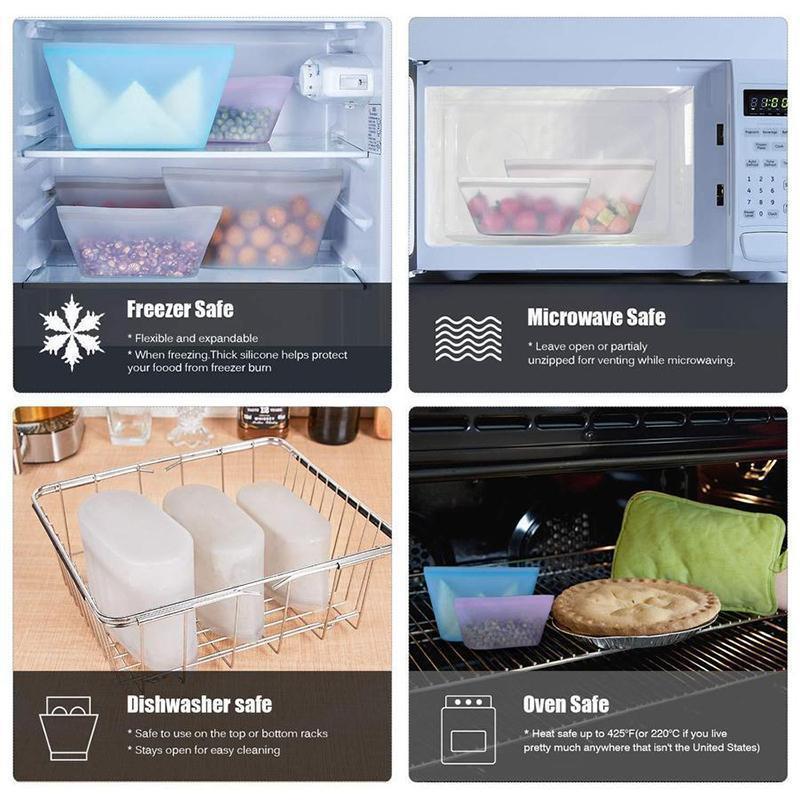Multifunction Zip Lock Leakproof Containers
