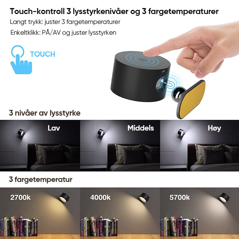 Magnetisk Vegglampe