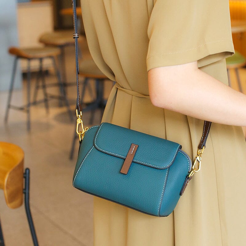 Lett luksus mykt skinn Crossbody-veske