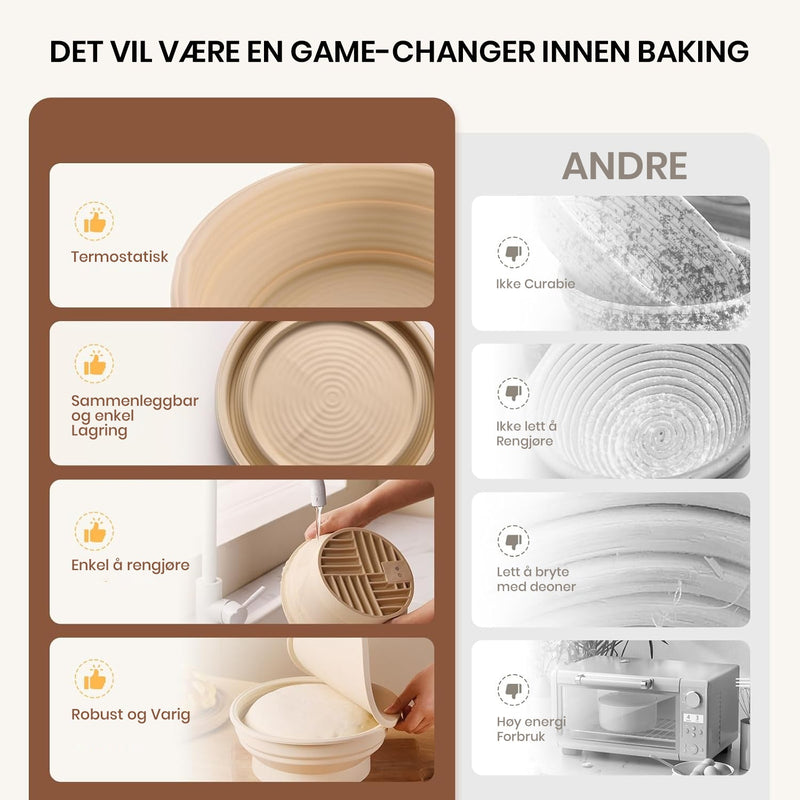 Oppvarmende Surdeigsbrød Kurvsett