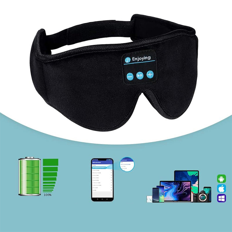 Bluetooth musikk-sovemaske