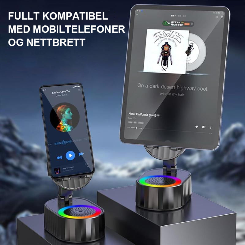 5-i-1 trådløs høyttaler med Bluetooth og justerbart stativ