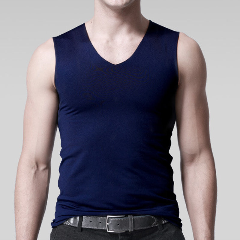 Ice silk seamless men's vest