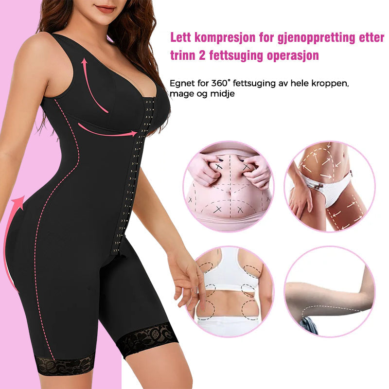 Åpne File One-Piece Shapewear