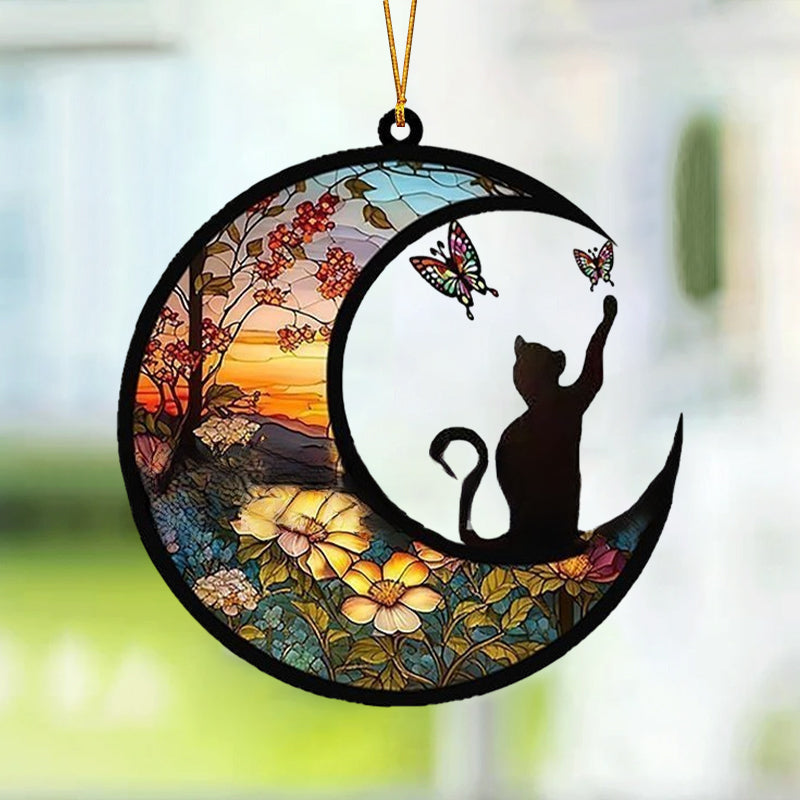 Dyr på månen ornament