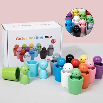 Montessori Fargesorteringskopper
