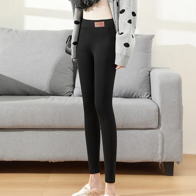Kvinners varme fleece-fôrede leggings