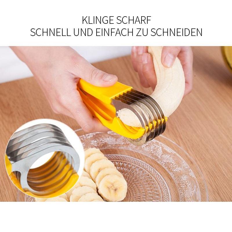Stainless steel banana cutter