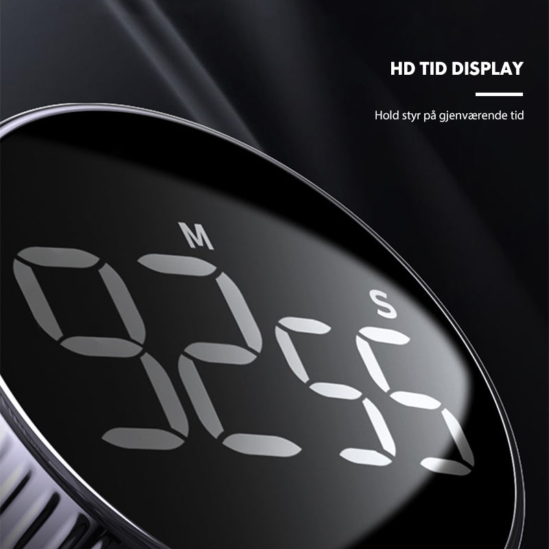 Multifunksjonell magnetisk digital timer