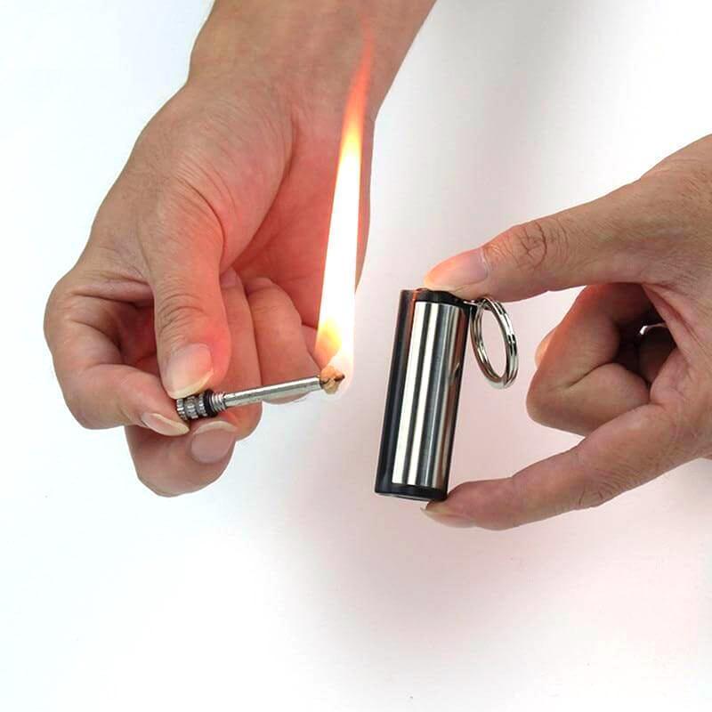 Survival Kit - Matchstick Steel Keychain