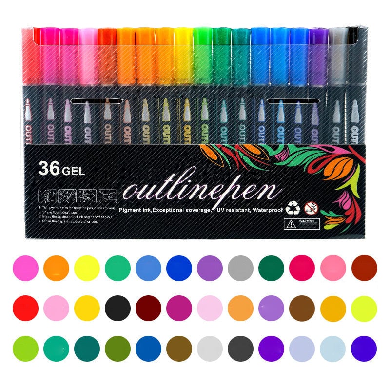 Fargeleggingslysstift Graffiti Markeringspenner