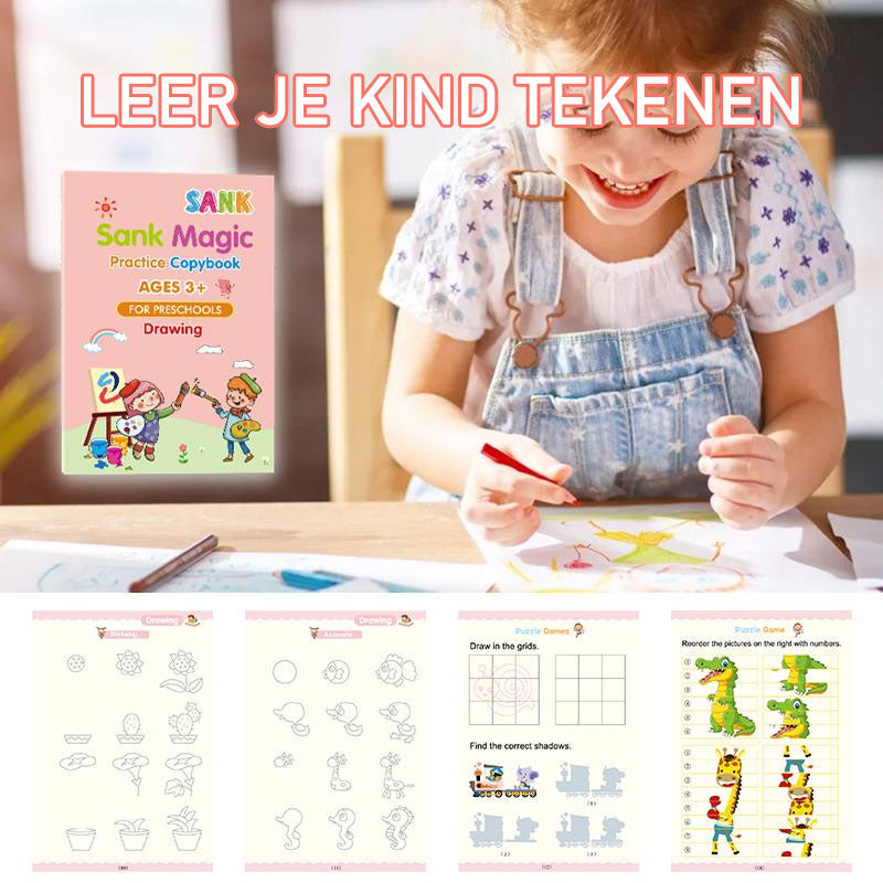 Magisk Håndskrift Praksis Copybook