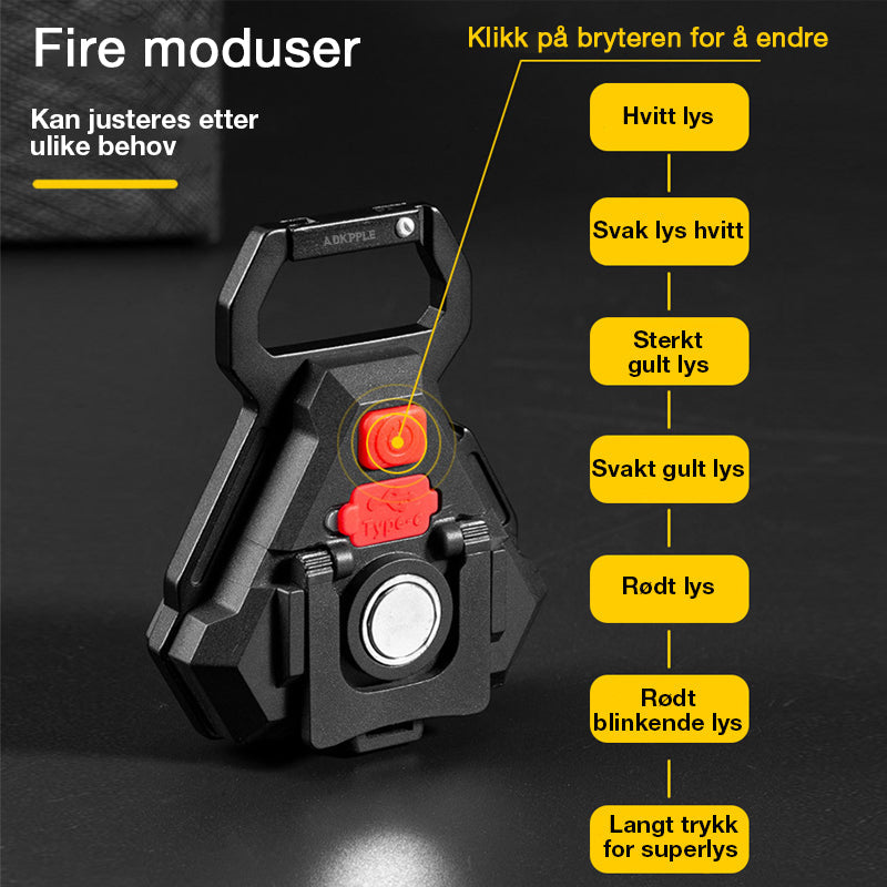 Nøkkelring med LED-lys