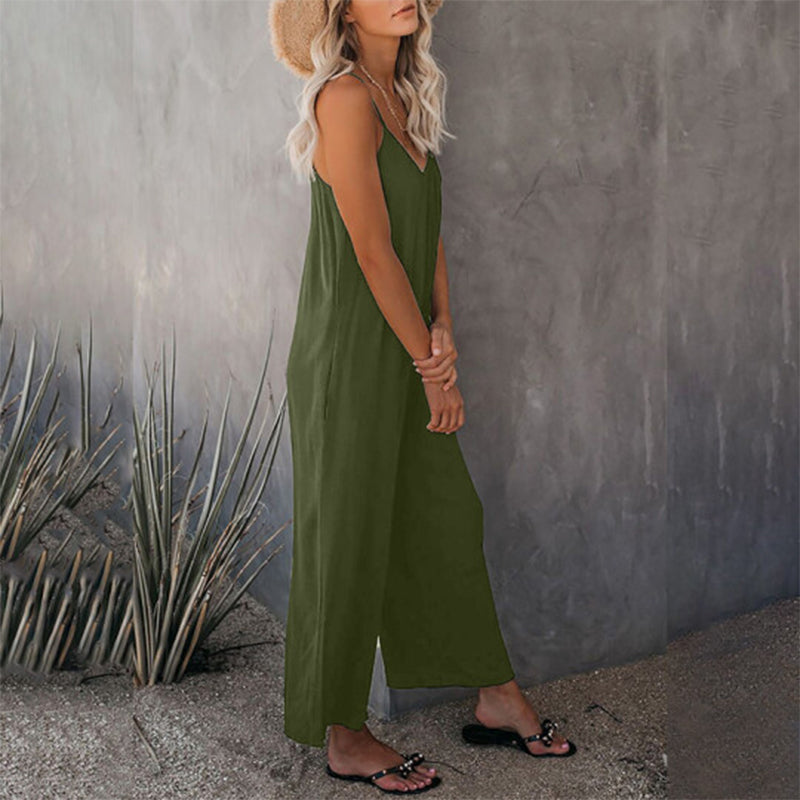 Løs Cami Stretchy Jumpsuit