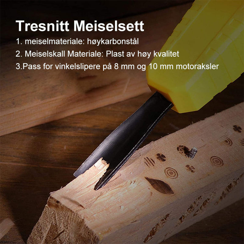 Kraftig meiselutskjæringsverktøy