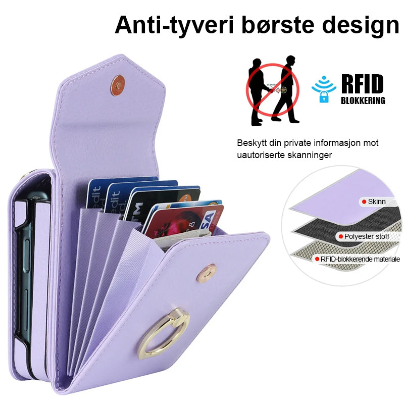 Z Flip5 sammenleggbart Messenger-telefondeksel til Samsung Flip4