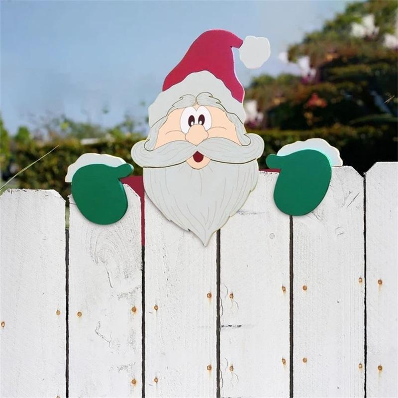 Gjerdedekorasjon med Juletema