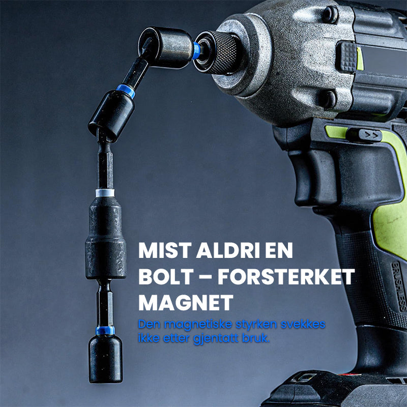 Magnetisk støt-muttertrekkersett