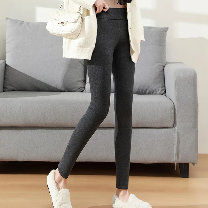 Kvinners varme fleece-fôrede leggings