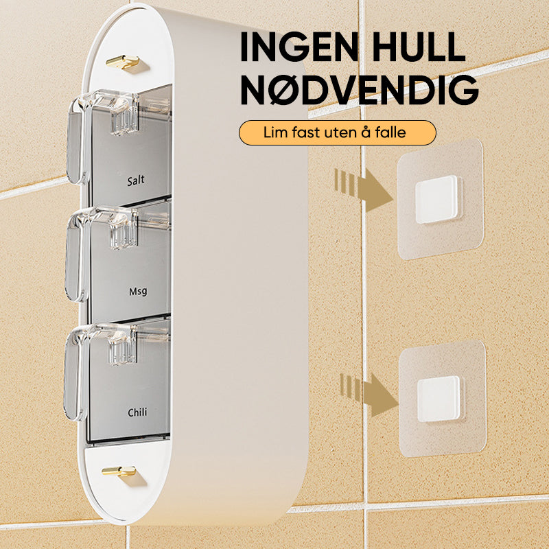 Kryddervegghengende oppbevaringsboks
