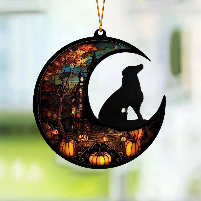 Dyr på månen ornament
