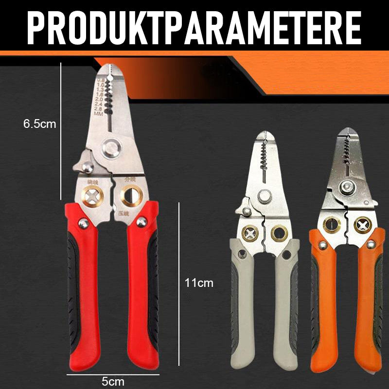 Multifunksjonell wire splitting tang