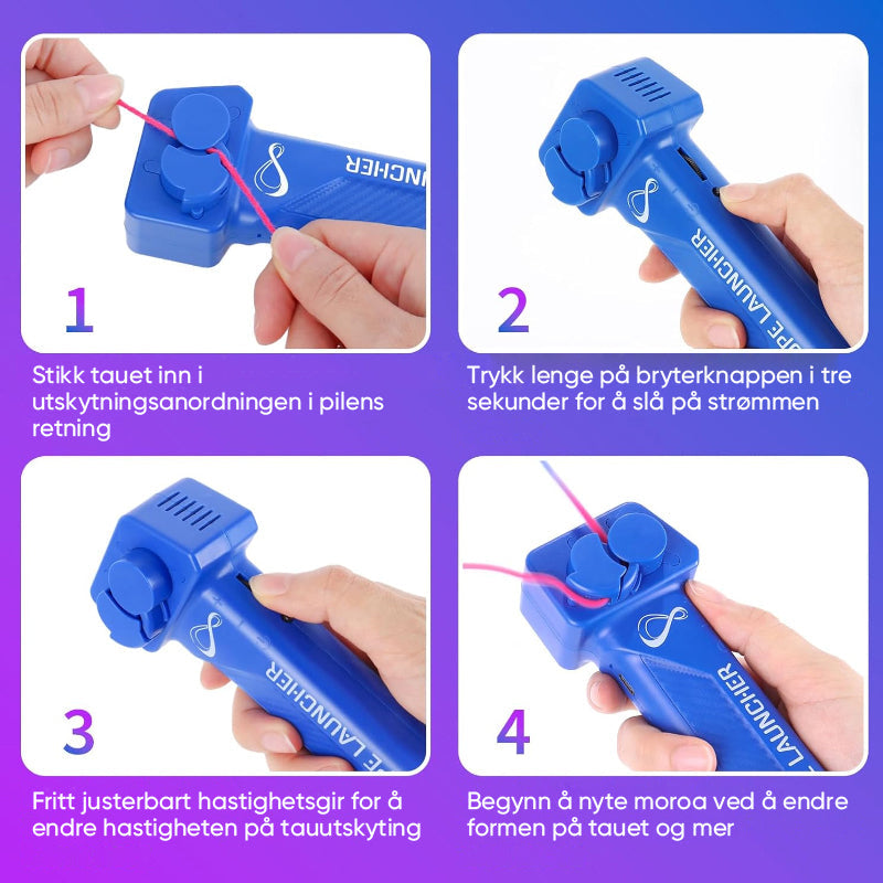 Bærbar Tau Kaster Loop Fidget-leketøy