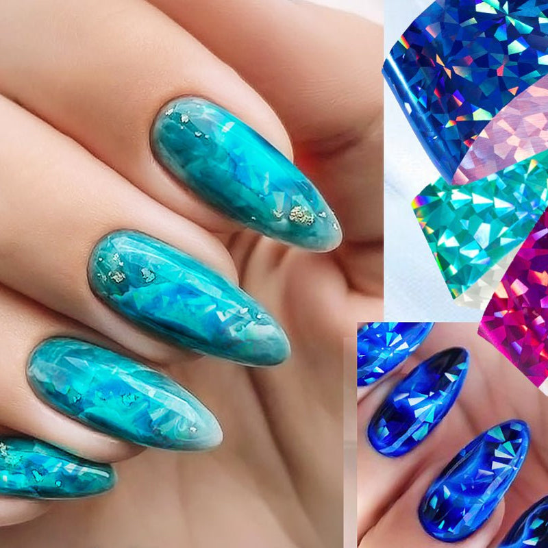 Reflekterende Mosaikk Negle Kunst Overføring Folier（🔥🔥Kjøp 2, -5 %; Kjøp 3, -10 %）
