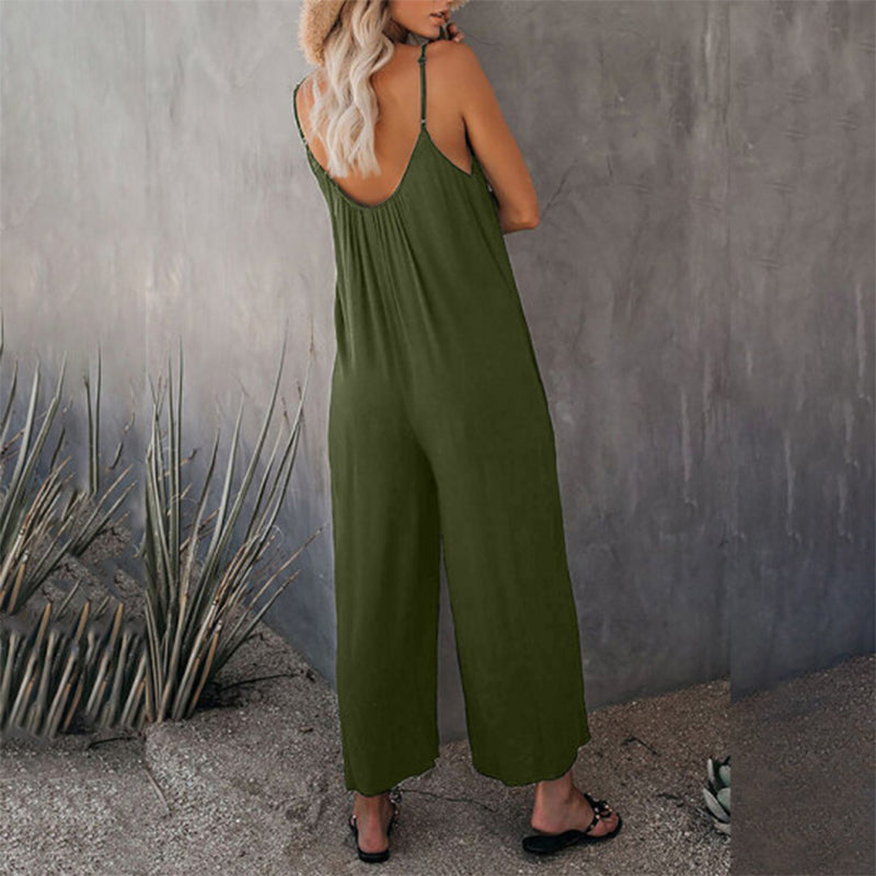 Løs Cami Stretchy Jumpsuit