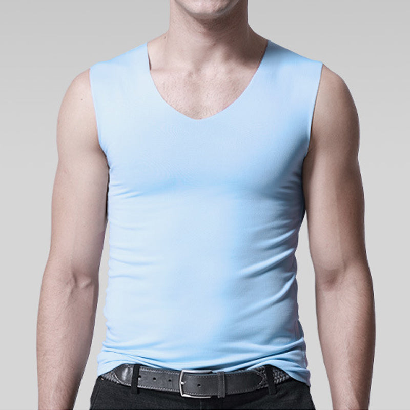Ice silk seamless men's vest