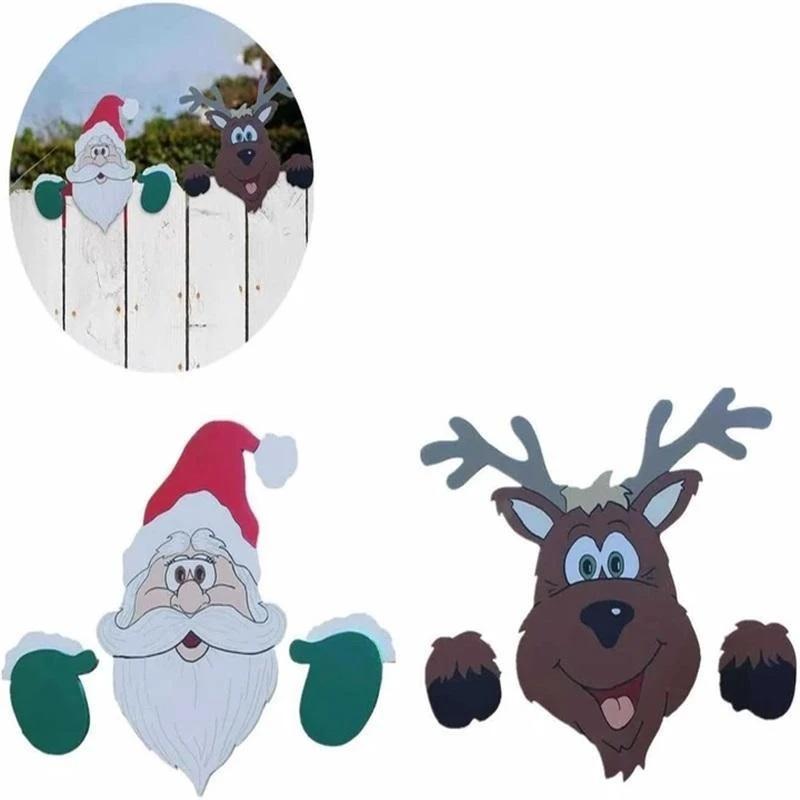 Gjerdedekorasjon med Juletema