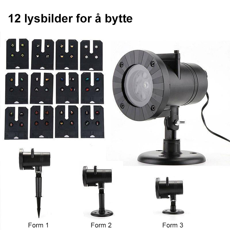 Projektorlys Til Juledekorasjon