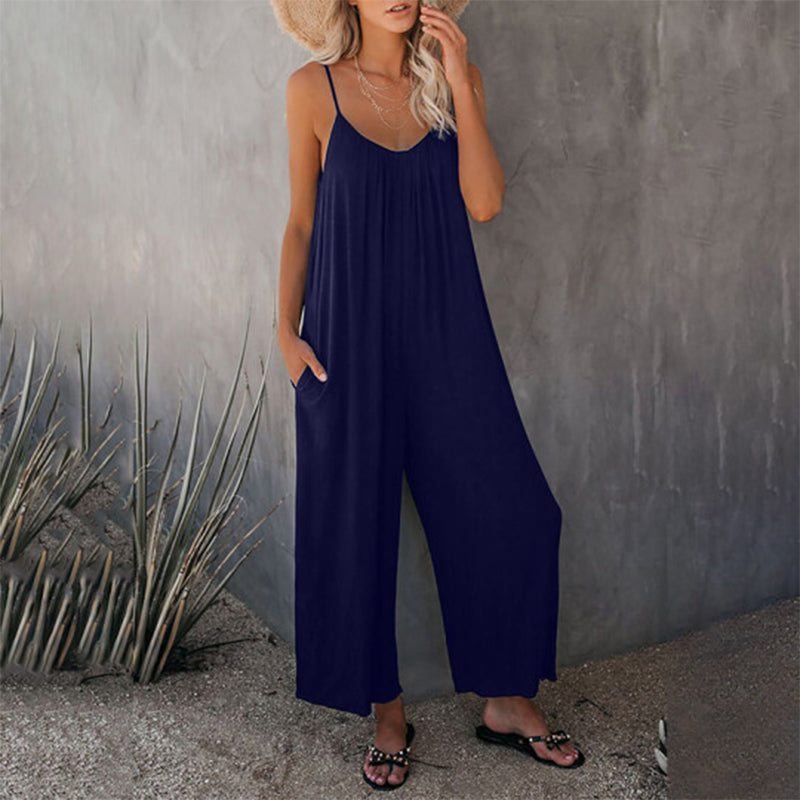 Løs Cami Stretchy Jumpsuit