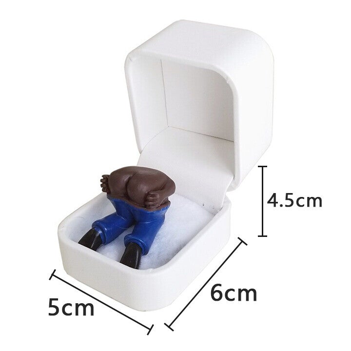Fiserompe Forlovelsesring Boks