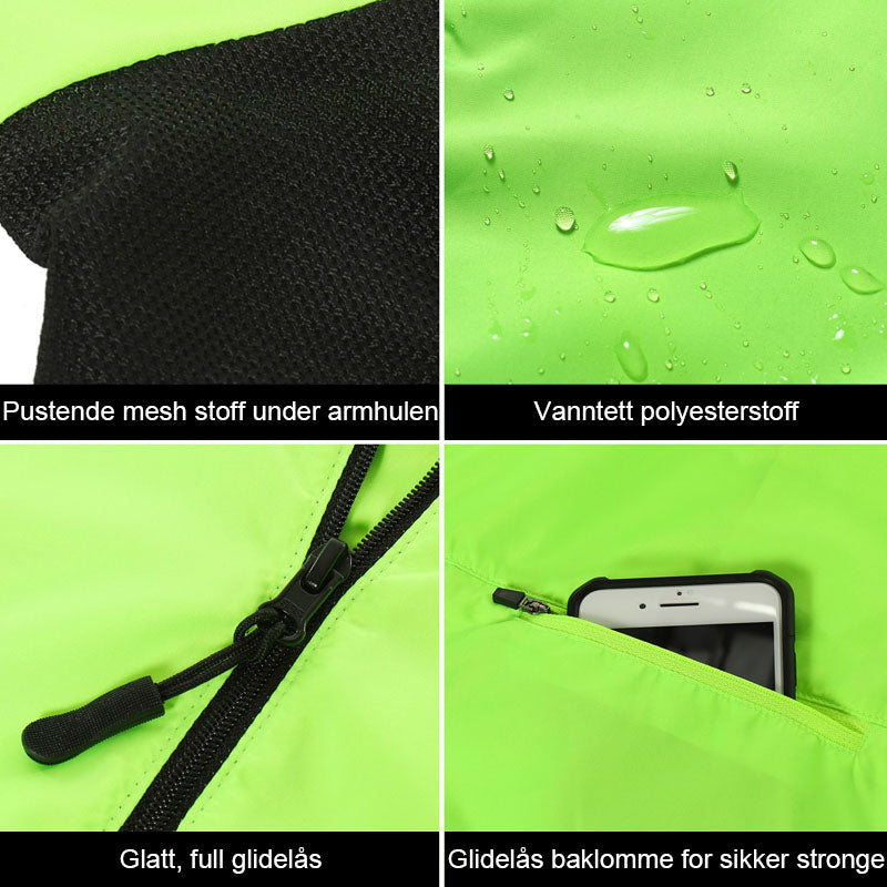 Vanntett sportsjakke for menn