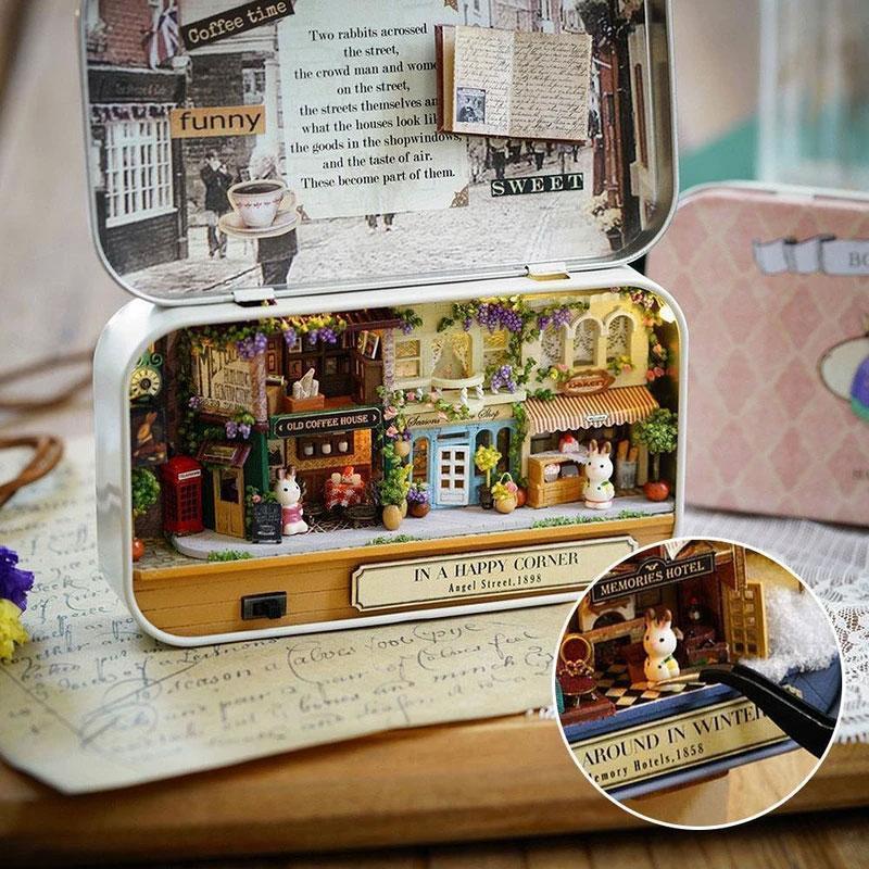 3D miniatyr dukkehus med lette gjør det selv-leker