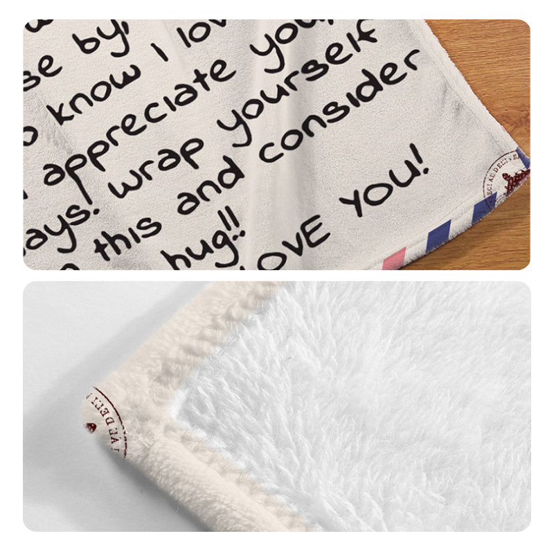 Mom/Dad Letter Blanket