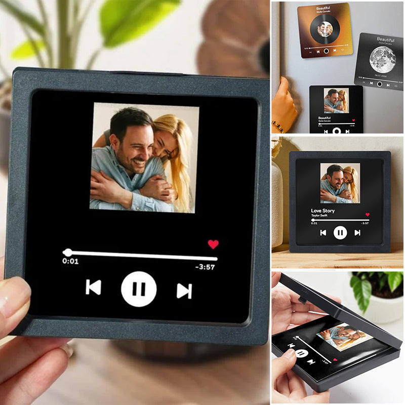 Album Kjøleskapsklistremerker – Musikk- og fotodekorativ ramme for par